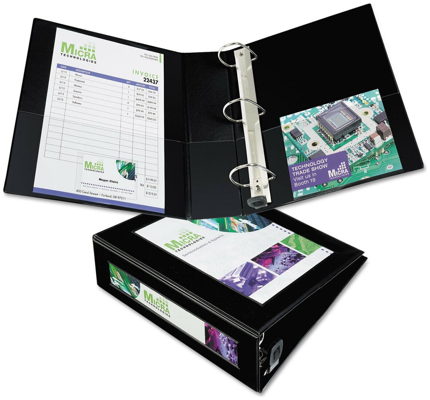 

Avery Framed View Heavy-Duty Binder w Locking 1-Touch EZD Rings 3 Cap Black