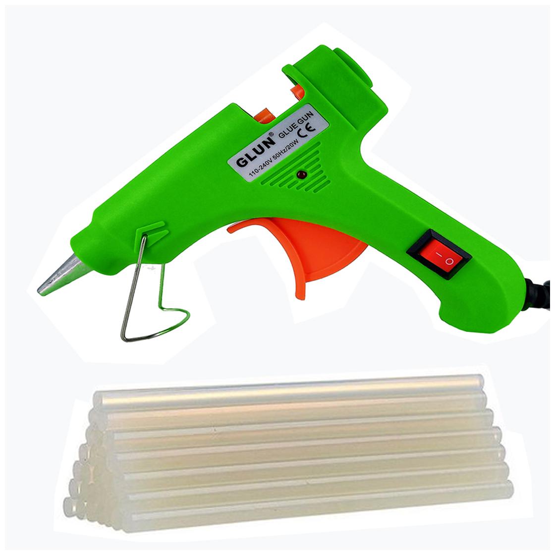 

Bandook 20W With 10 transperent Glue Sticks Hot Melt Glue Gun Dodger Green Color With Power Indicator