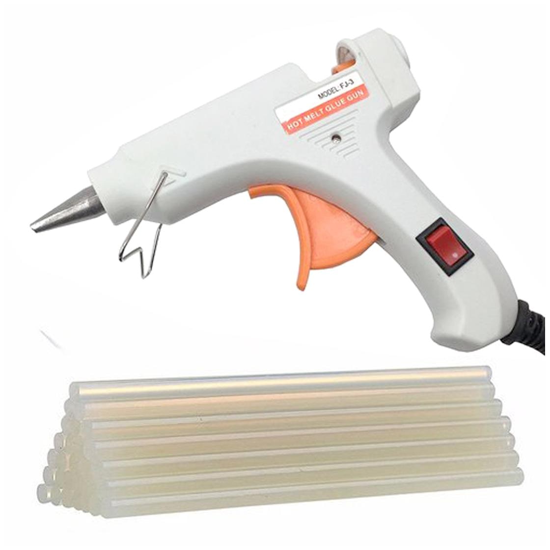

Bandook 20W With 10 transperent Glue Sticks Hot Melt Glue Gun Dodger White Color With Power Indicator