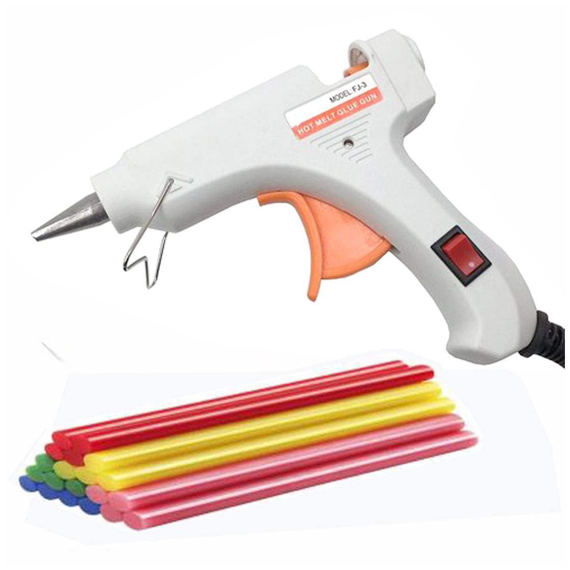 

bandook 20W Hot Melt Glue Gun Dodger With 20 Fluorescent Glue Sticks White Color With Power Indicator
