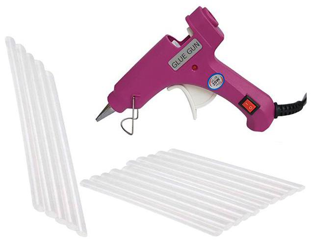 

Bandook Glue Gun 20W with 15 Hot melt glue gun on off button and indicator