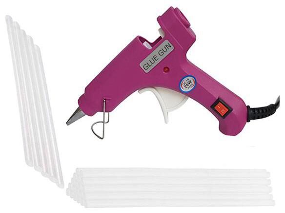 

Bandook Glue Gun 20W with 25 Hot melt glue gun on off button and indicator