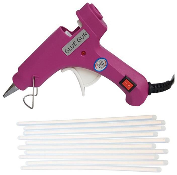 

Bandook Glue Gun 20W Magenta with free 10 hot melt glue stick 7mm each