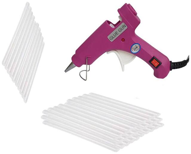 Bandook Glue Gun 20W with 40 Hot melt glue gun on/off button and indicator