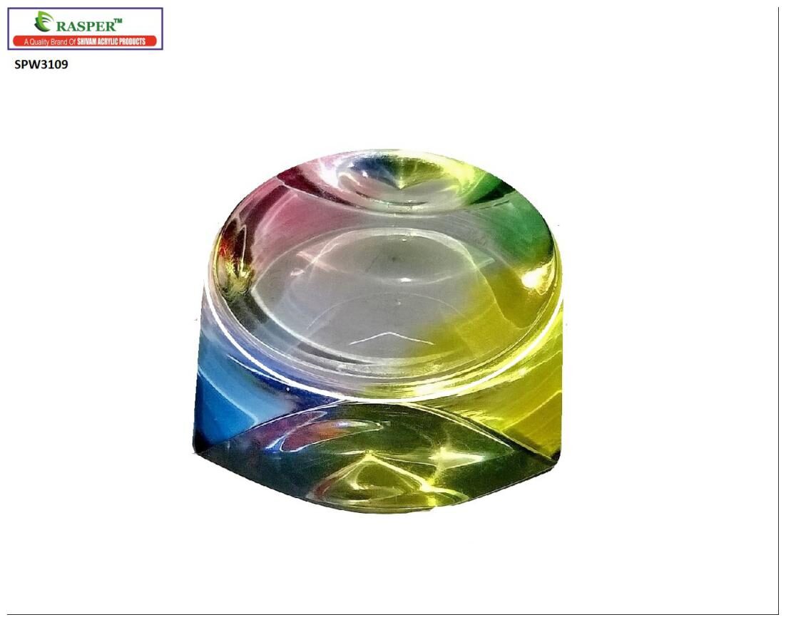 

Rasper Beautiful Multicolor Acrylic Paper Weight For Office Gifting