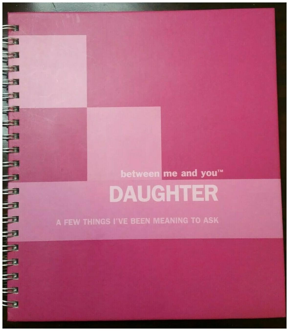 

between me and you Daughter Spiral Journal A few things I ve been Meaning to Ask