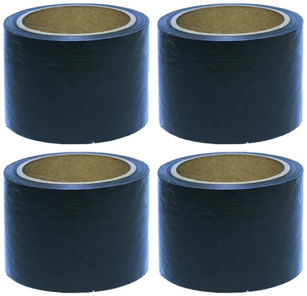 

VCR Black Duct Tape - 18 Meters in Length 72mm 3 Width - 4 Rolls Per Pack