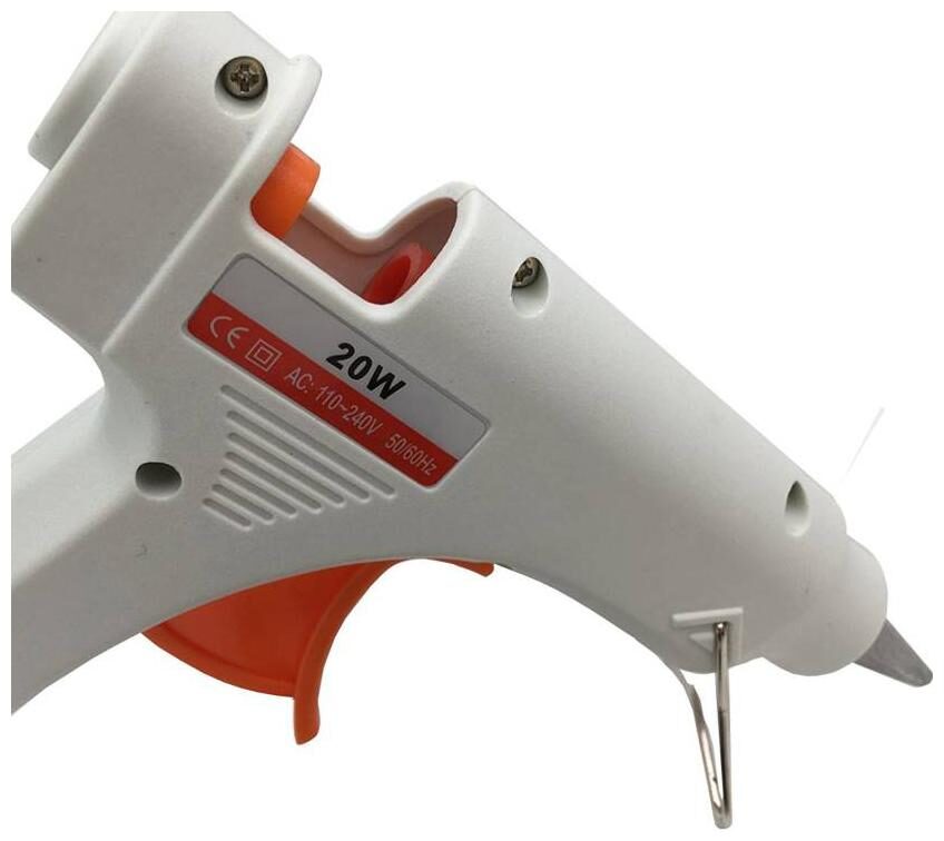 

BOND GLUN WHITE MINI 20W 20 WATT 7 MM (ON OFF SWITCH INDICATOR) HOT MELT GLUE GUN WITH 5 GLUE STICKS
