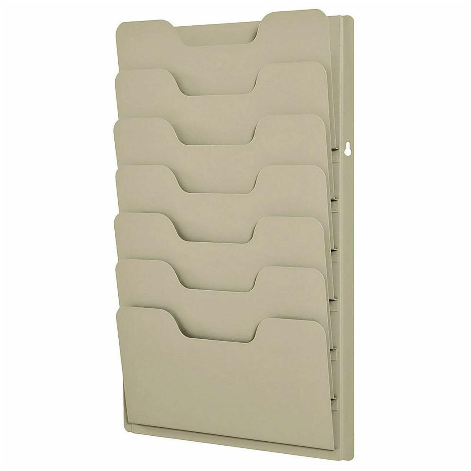

Buddy Products 7 Pocket Data Rack - Putty