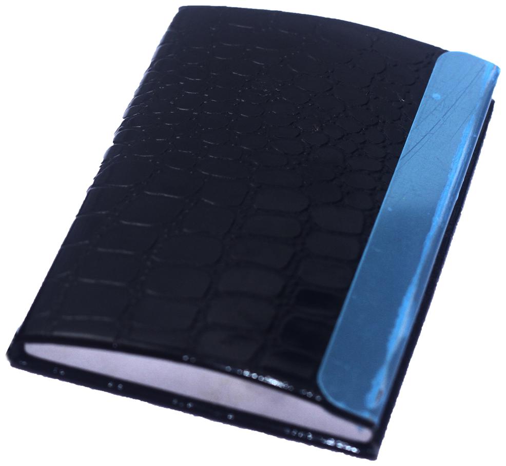 

Business Black Visiting Debit Credit ATM Card Holder Leather Metal Case