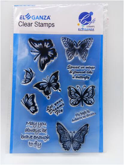 Butterfly Rubber stamp craft