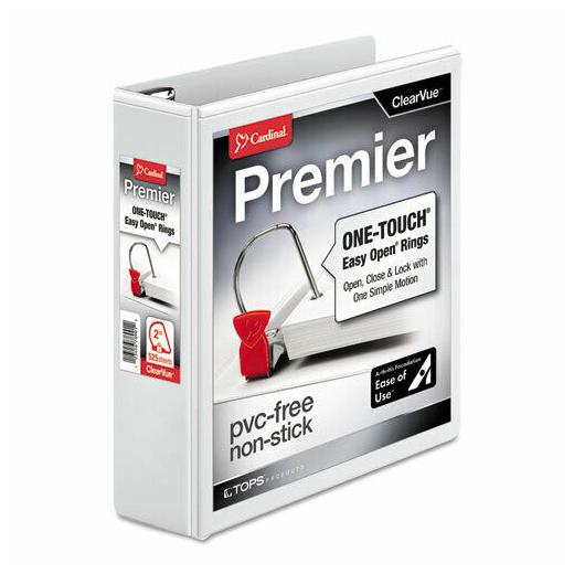 

Cardinal EasyOpen Clearvue Slant D-Ring Binders - 2 Binder Capacity - Letter -