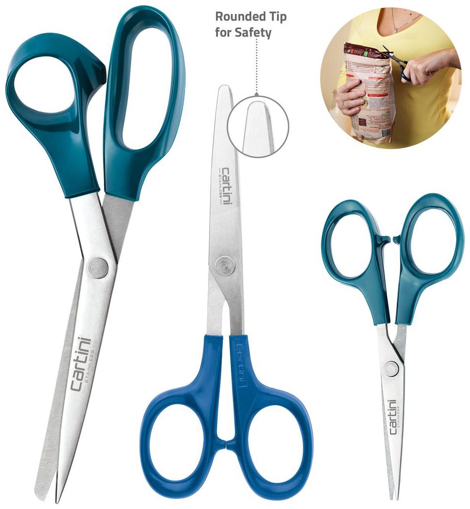 

Cartini Godrej Scissors Kit 3 pc Set Stainless Steel (AISI 420J2)