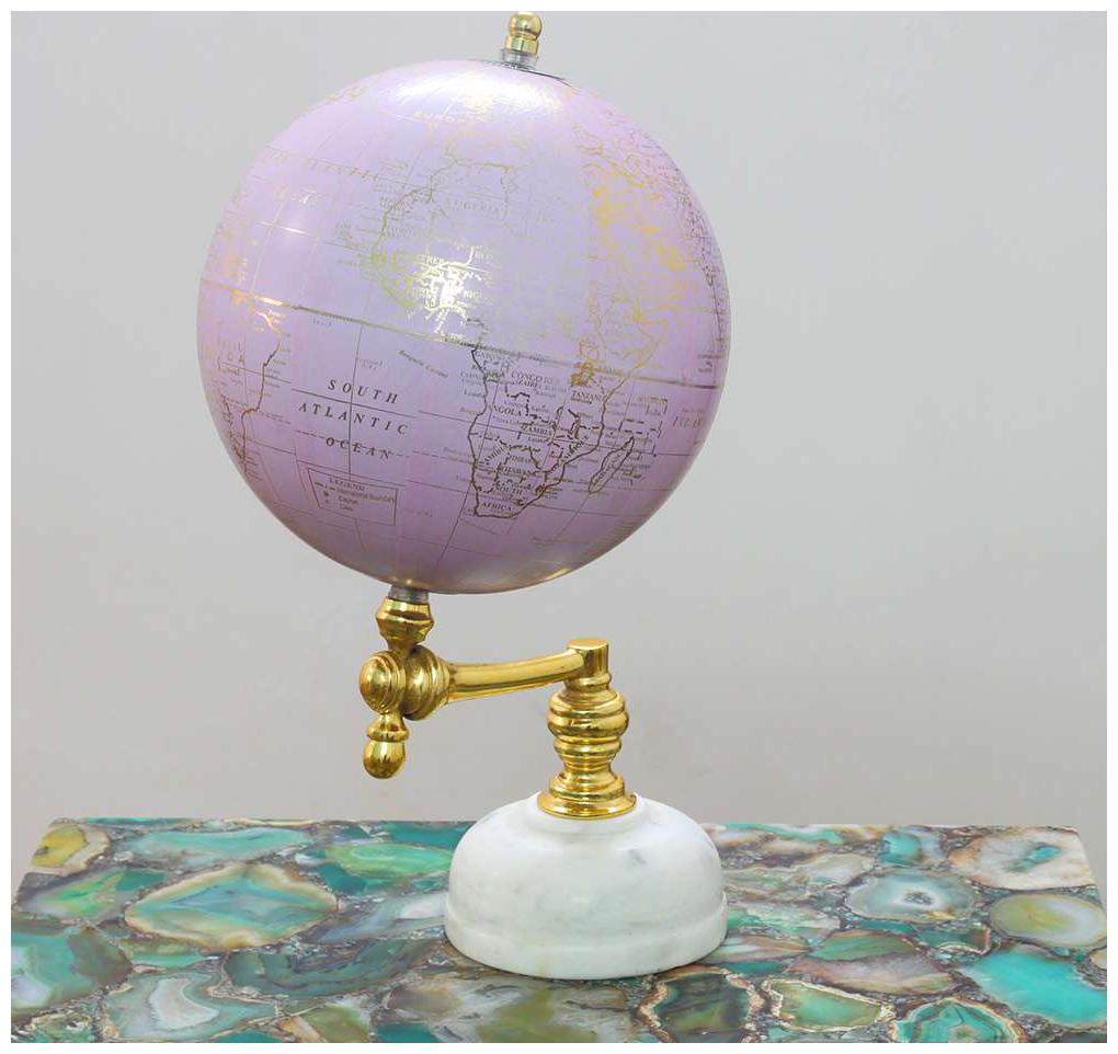 

Casa Decor Liberty Point Globe World Globe for Office Desk Home D cor Antique World Globe with Enduring Arc - Gift Item