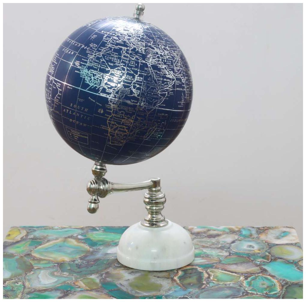 

Casa Decor Thrilling Zone Globe World Globe for Office Desk Home D cor Antique World Globe with Enduring Arc - Gift Item