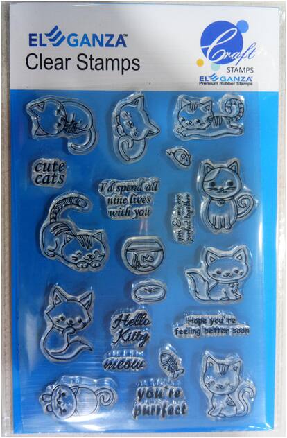 Cats Rubber stamp craft