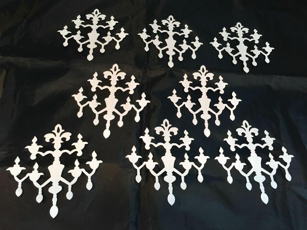

Chandelier Die Cuts - Eight Pieces - Sizzix 656550 - White Cardstock