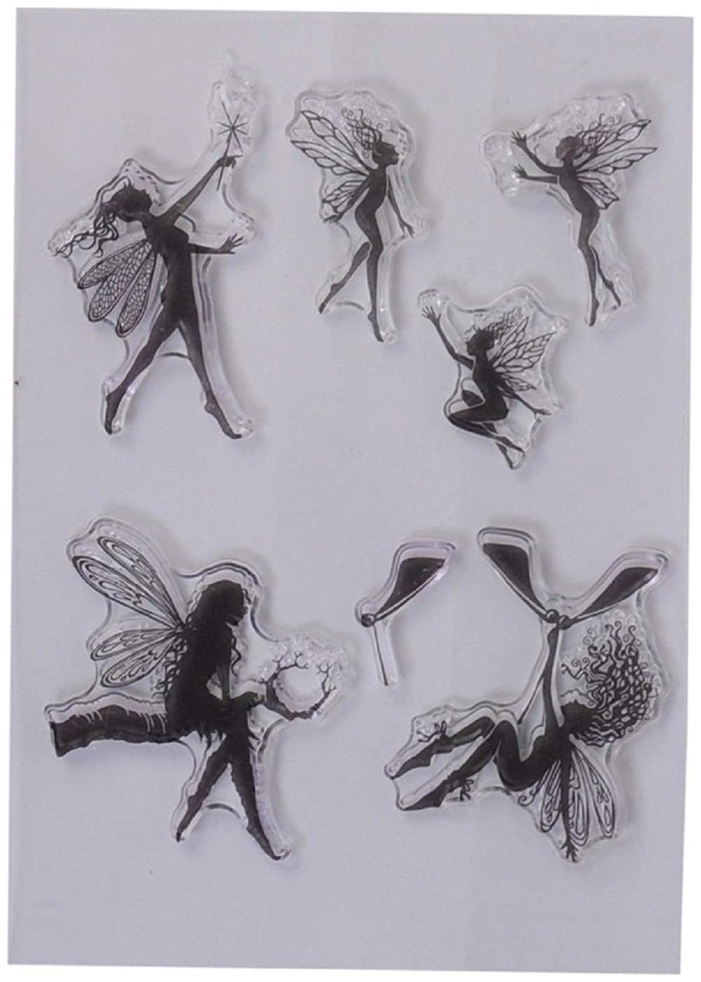 

Clear Rubber Stamp Used in Textile Block Printing Card Scrap Booking Making (Angel)