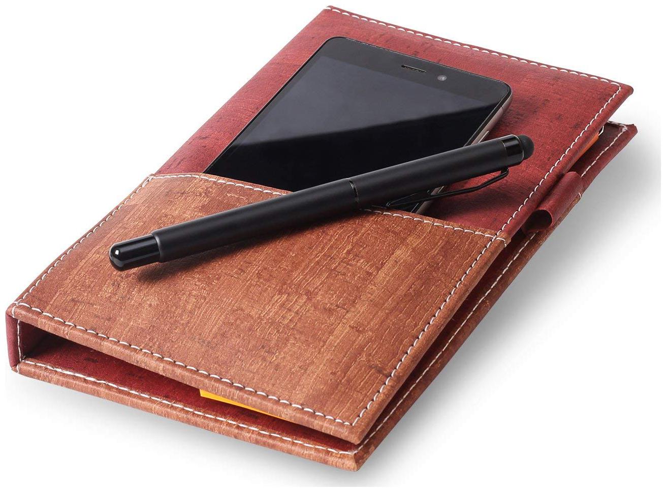

COI Memo Neon Note pad Memo Note Book with Mobile Holder Pocket Sticky Notes Clip Holder in Diary Style with Free iPhone Stylus Pen