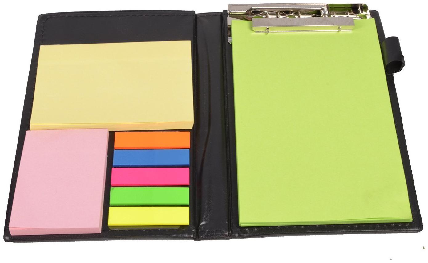 

Coi Memo Neon Note Pad Memo Note Book With Sticky Notes Clip Holder In Diary Style