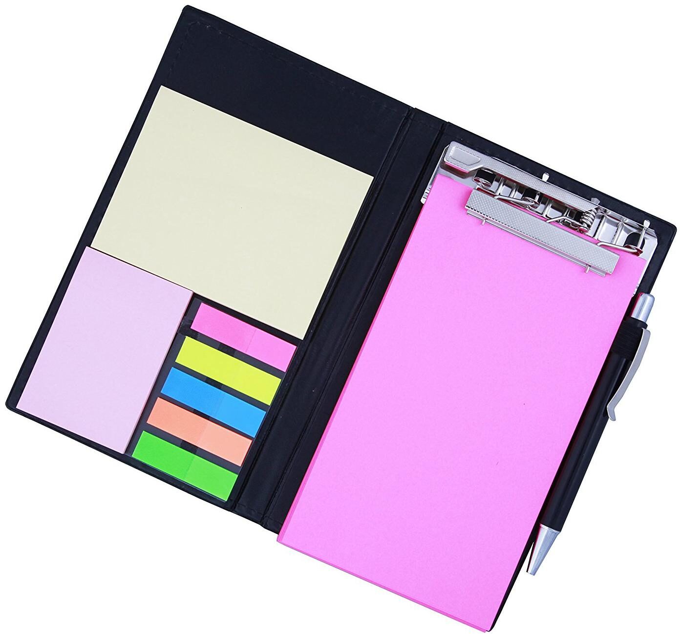 

COI Memo Neon Pink Valentine s Note Pad Memo Note Book With Sticky Notes Clip Holder In Diary Style With Pen