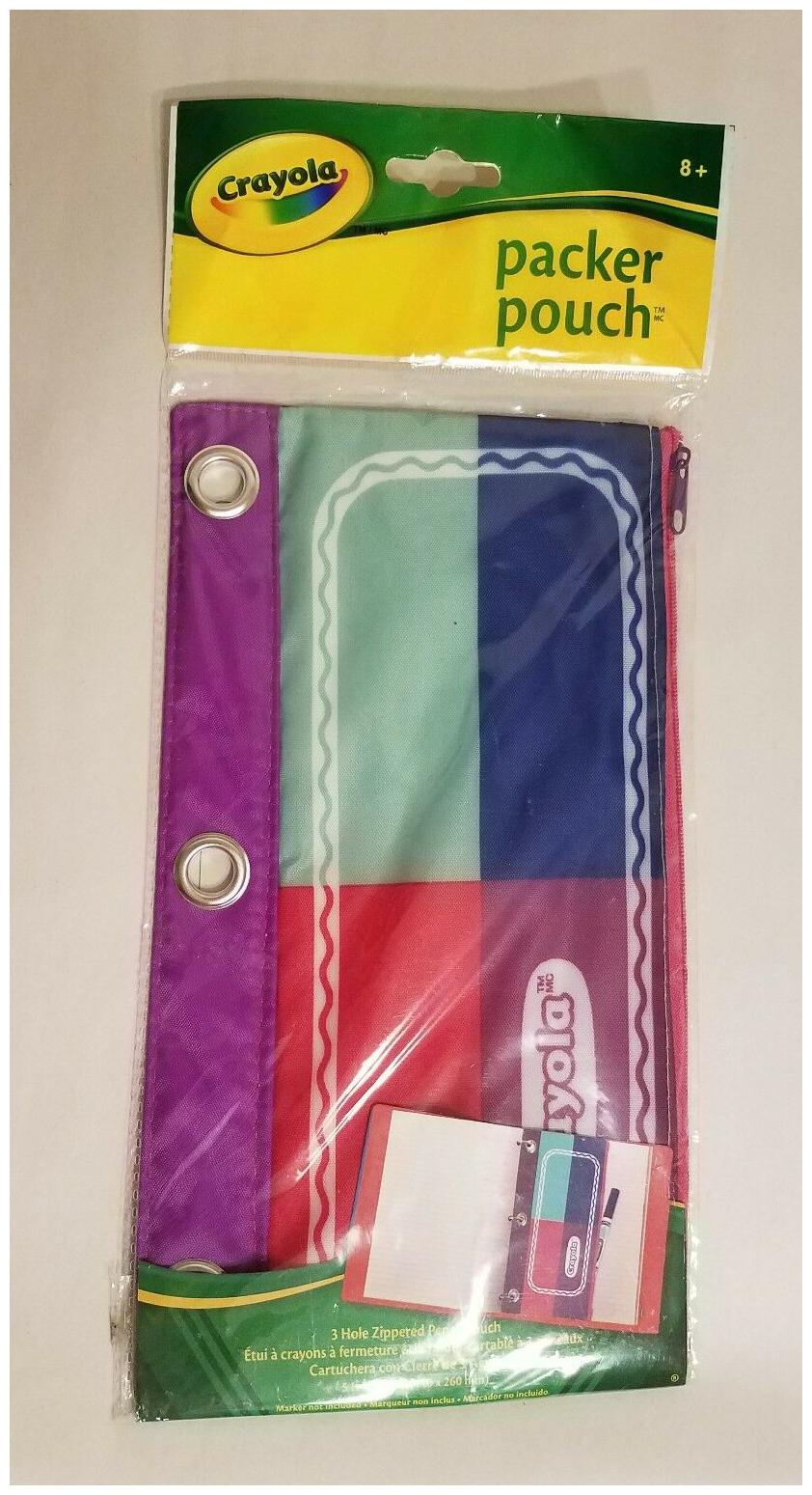 

Crayola Packer Pouch 3 Hole Zippered Pencil Pouch - BACK TO SCHOOL
