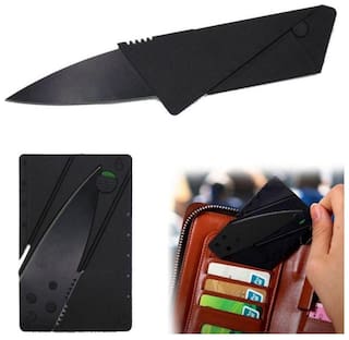 Credit Card Folding Knife (1Pc) Black