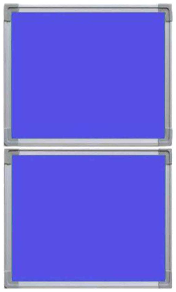 

Crete Blue 1 5 x 1 5 ft Bulletin Board Notice Board Pin Board Set of 2