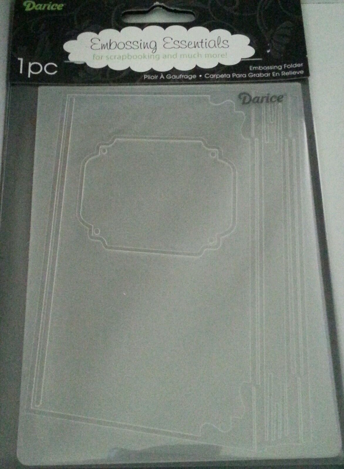 

DARICE EMBOSSING FOLDER - BOOK COVER - 4 25 X 5 75 - 1218-11 CARD - LIBRARY