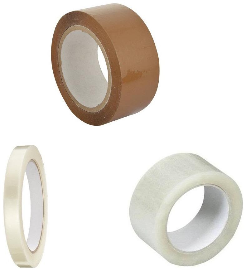 

De-Ultimate Set Of 1 pc Transparent (2inch x 200m ) 1 pc Brown (2inch x 200m ) And 1 pc Transparent (0 5inch x 100m ) Handheld Single Sided Self Adhesive Packaging Cello Tape