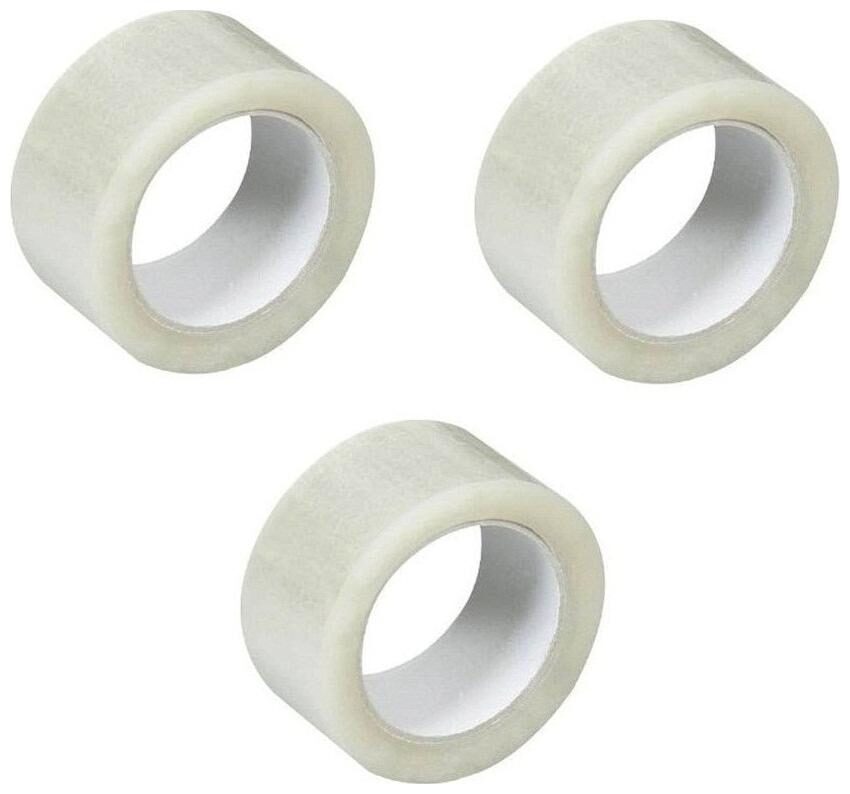 

De-Ultimate Pack Of 3 pc (2inch x 200m )Handheld Single Sided Self Adhesive Transparent Packaging Cello Tape (Transparent)