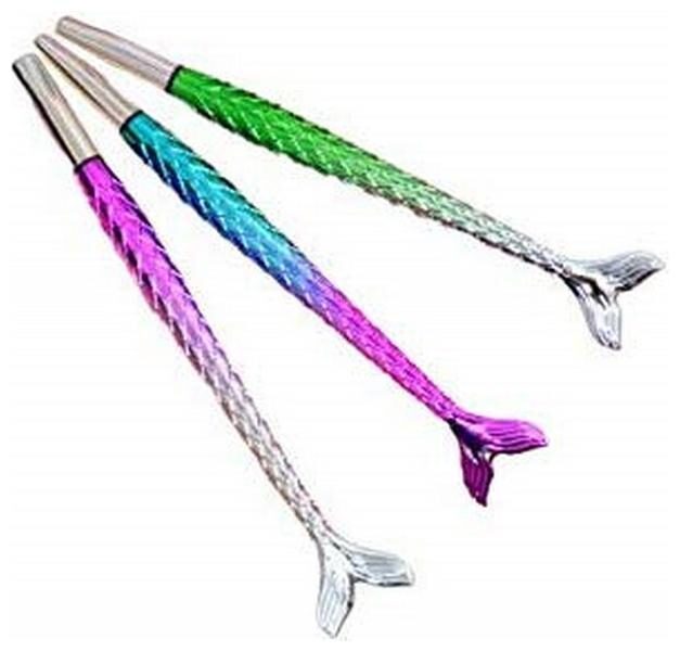 

Designer Mermaid Shape Rainbow Pack of 3 Pens Return Gift