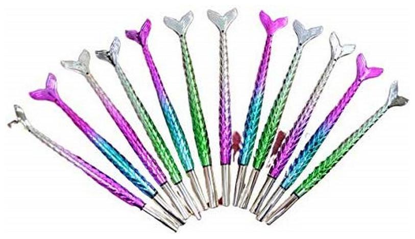 

Designer Mermaid Shape Rainbow Pack of 12 Pens Return Gift