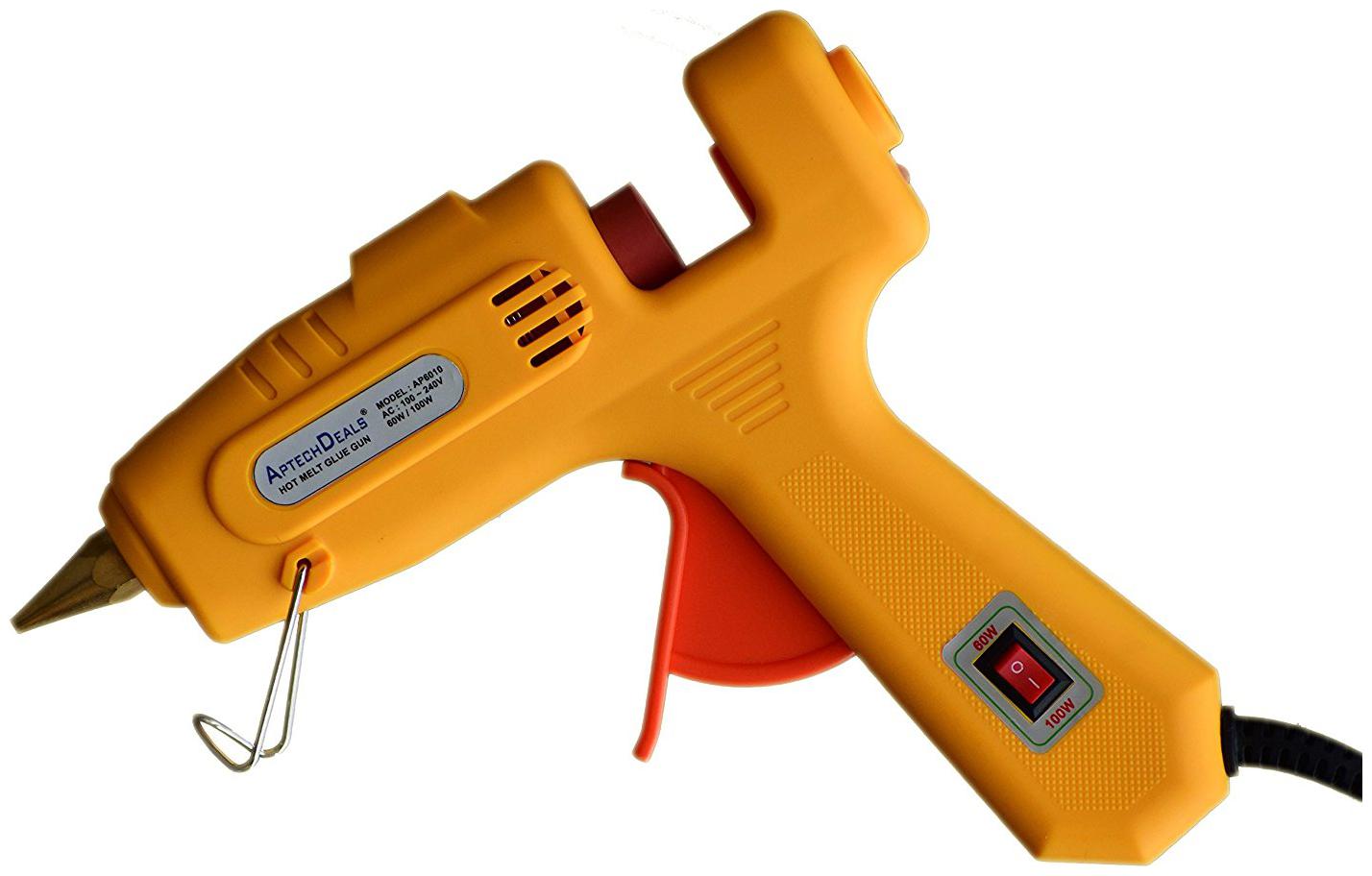 

DIVYANSH CROWN 60 100 WATT GLUE GUN YELLOW COLOR WITH 5 GLUE STICKS