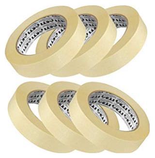 

ETI Masking Tape for Carpenters Painters 6 Rolls of 24mm X 20Mtr