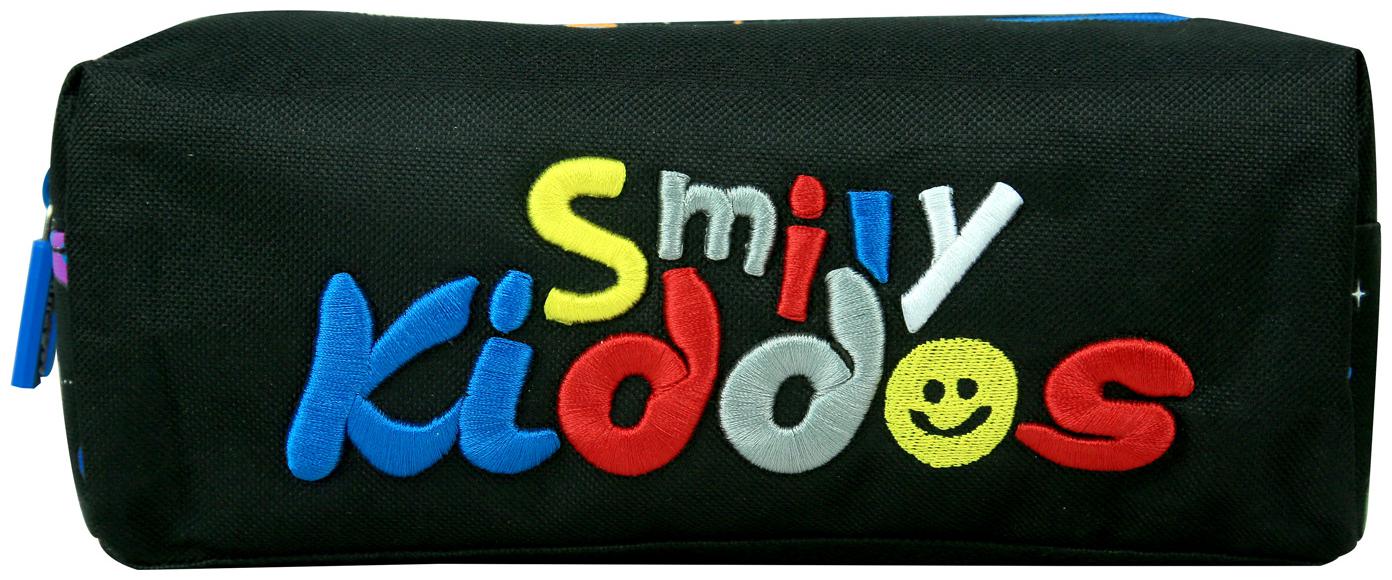 

Smily Twin Zipper Pencil Pouch (Black) pencil cases for boys pen and pencil case pencil case pouch pencil pouches with zipper Pencil Pouch For Black