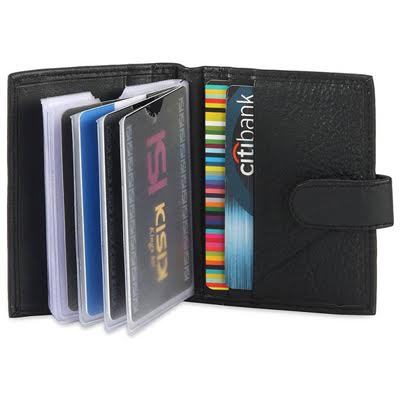 Faux Leather credit card holder