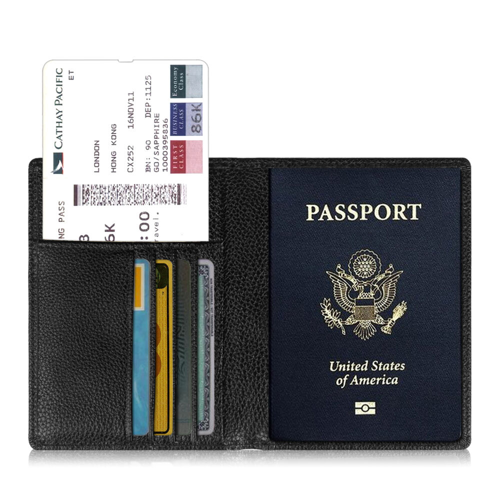

Fintie NEW Leather RFID Blocking Passport Holder Card Case Cover Travel Wallet