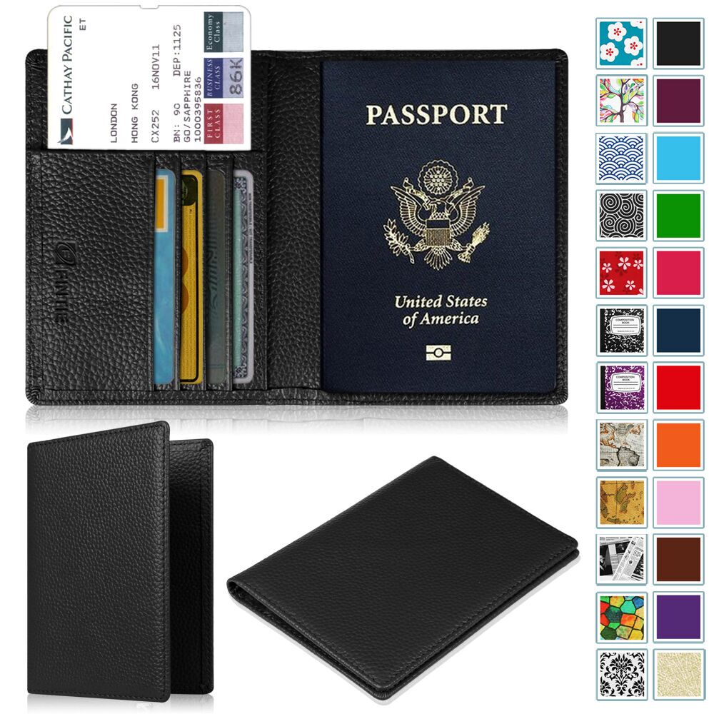 

Fintie Slim Travel Wallet Passport Holder RFID Blocking Cards Case Cover Slot