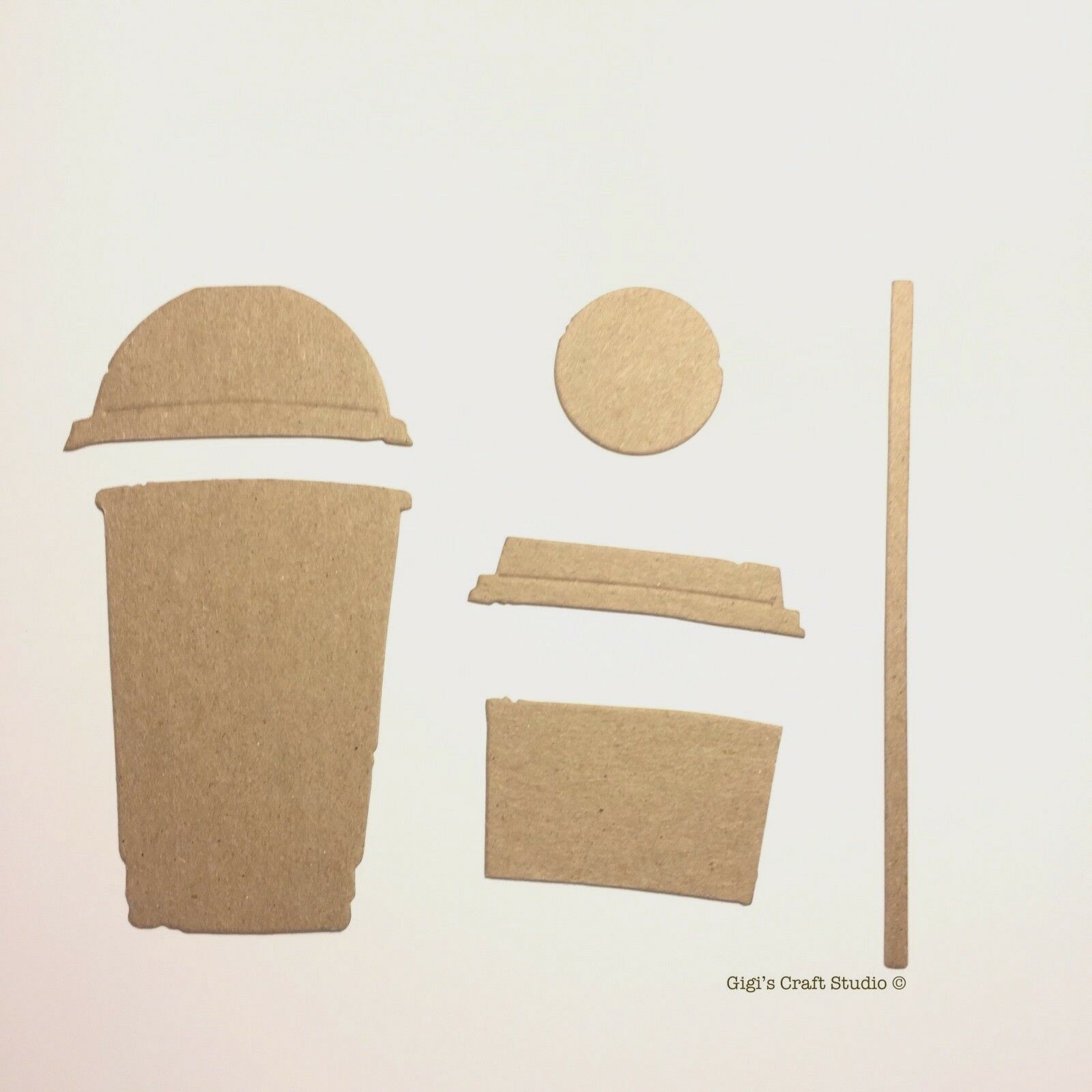 

FRESH BREWED - COFFEE CUP - Chipboard Die Cuts Embellishments