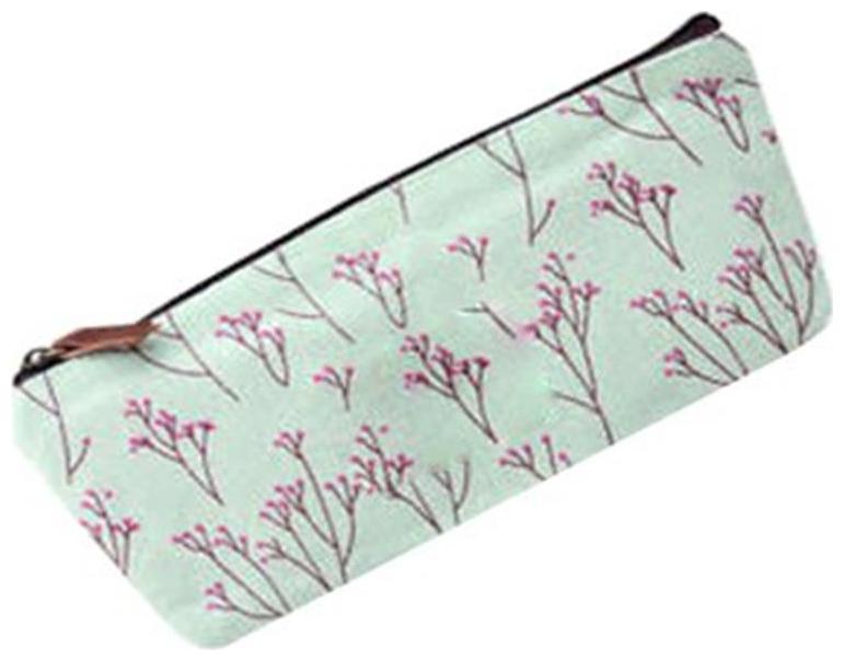 

Futaba Floral Pencil Pen Canvas Storage Pouch - Green