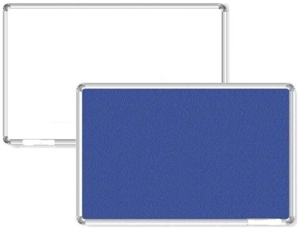 

GLOWHITE Blue White Set of 2 Notice Board