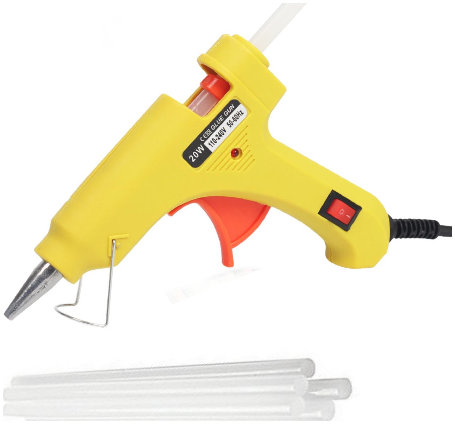 

Glun0watt yellow glue gun with 20 sticks
