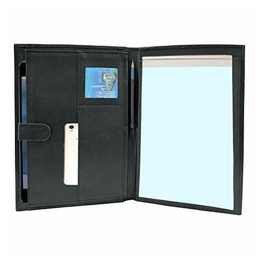 

Handmade Genuine Leather Business Portfolio by Rustic Town Large Black