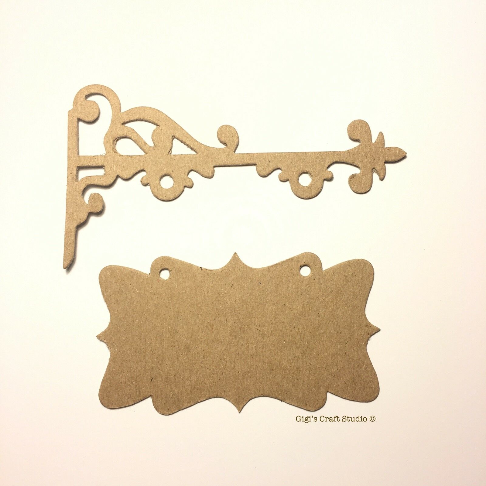 

HANGING SIGN - Chipboard Die Cuts Embellishments