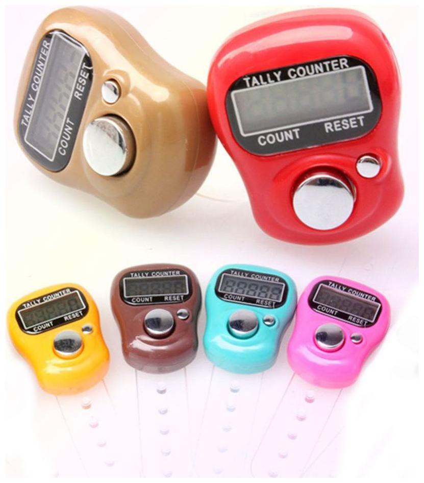 

High Quality Finger Watch Digital Tally Counter Japa Counter (Multicolor Pack of 6)