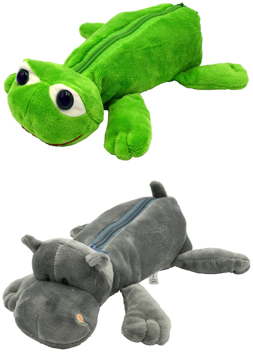 

HRINKAR Frog and Dog Animal Cotton Pencil Box For Kids Boy and Girls - 2 pcs Combo Fancy stationary Pouch - pcMB005