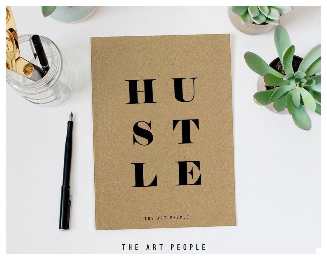 

Hustle Brown Plain Notebook Travel Handmade Paper Diary (120 Pages 90gsm)