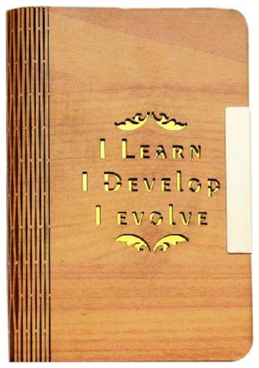 

INNOX Wooden Designer Handcrafted A6 Diary Ruled 160 Pages (Beige Brown)