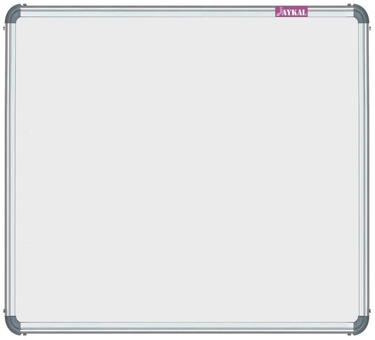

Jaykal Jnova (Non-Magnetic) Hanging Whiteboard and Blackboard Greenboard Double Sided Board Chalkboard for Kids (JWB3030) Lightweight Aluminium Frame 1x1 ft (Pack of 1)
